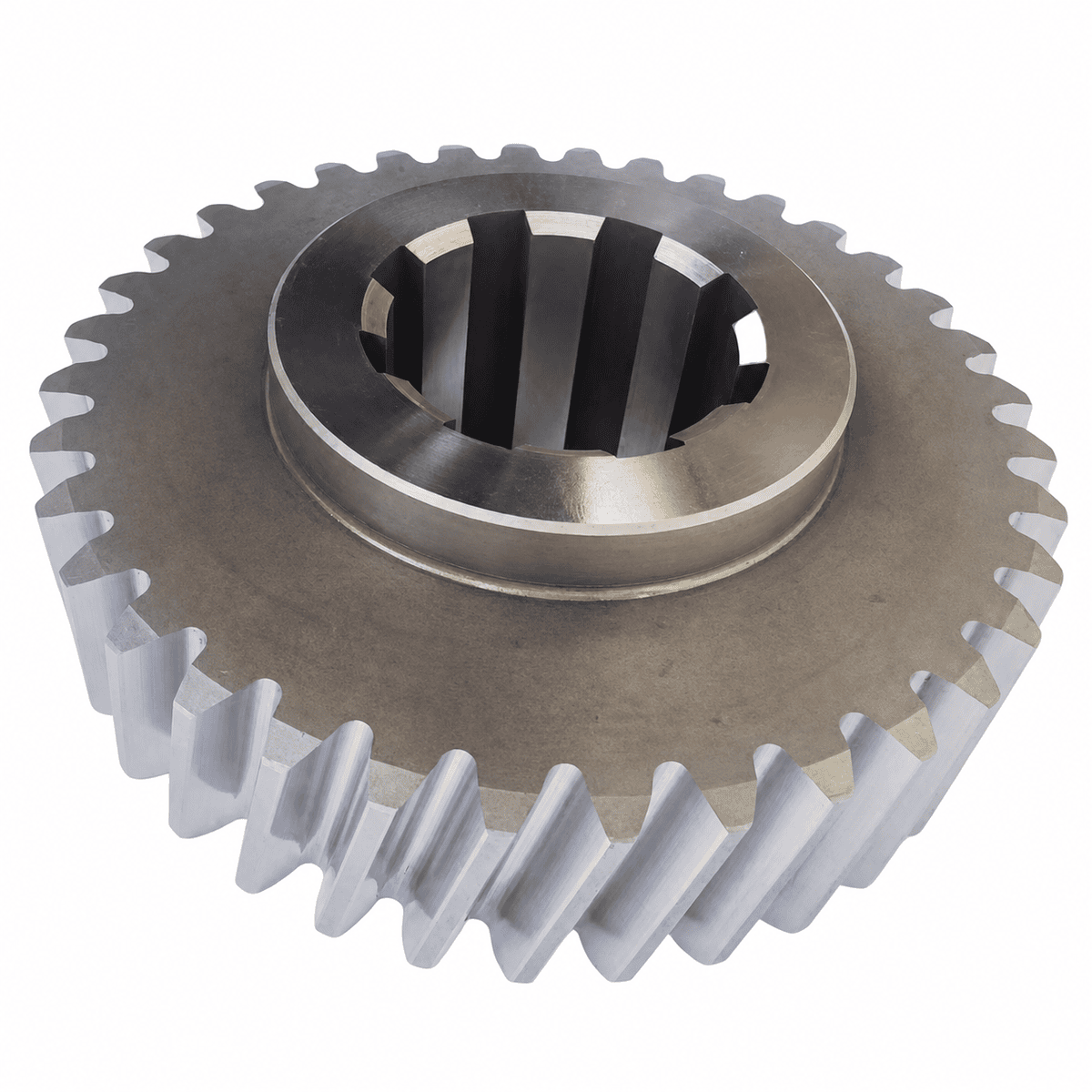 Heavy duty spline bore helical gear, precision grinding industrial helical gear for speed reducer transmission
