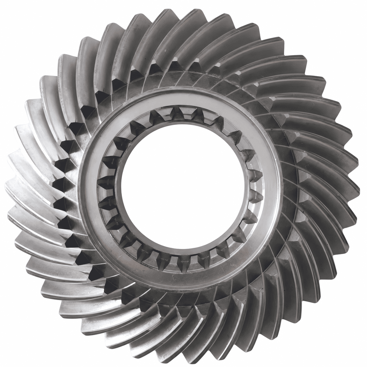Precision spiral bevel gear with spline bore, heavy load bevel gears for construction machinery transmission