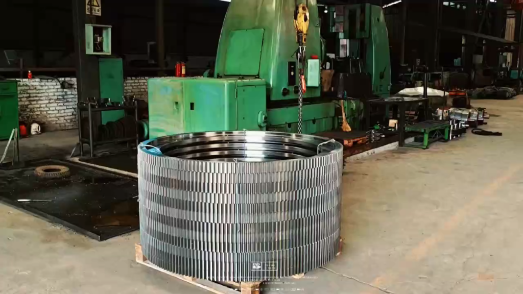 Custom forged large ring gear manufactured in our factory