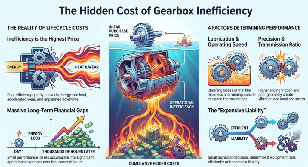 gearbox efficiency lifecycle performance