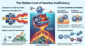Industrial gearbox analysis focusing on efficiency