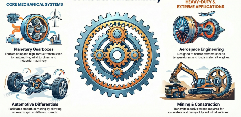 Large girth ring gear applied for rotary kiln