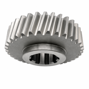Heavy duty helical gear with smooth low-noise operation