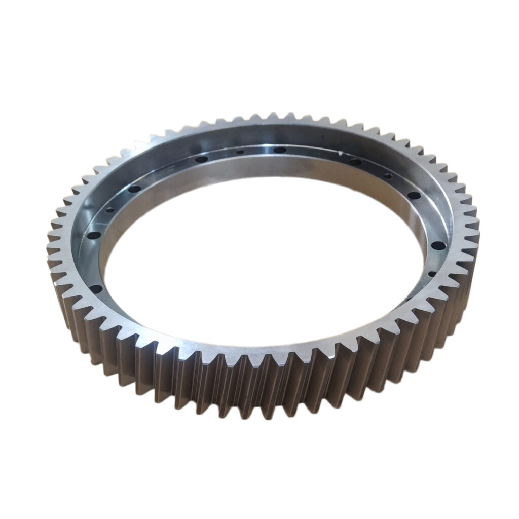 Large custom forged gear ring, big girth gear for rotary kiln and dryer equipment