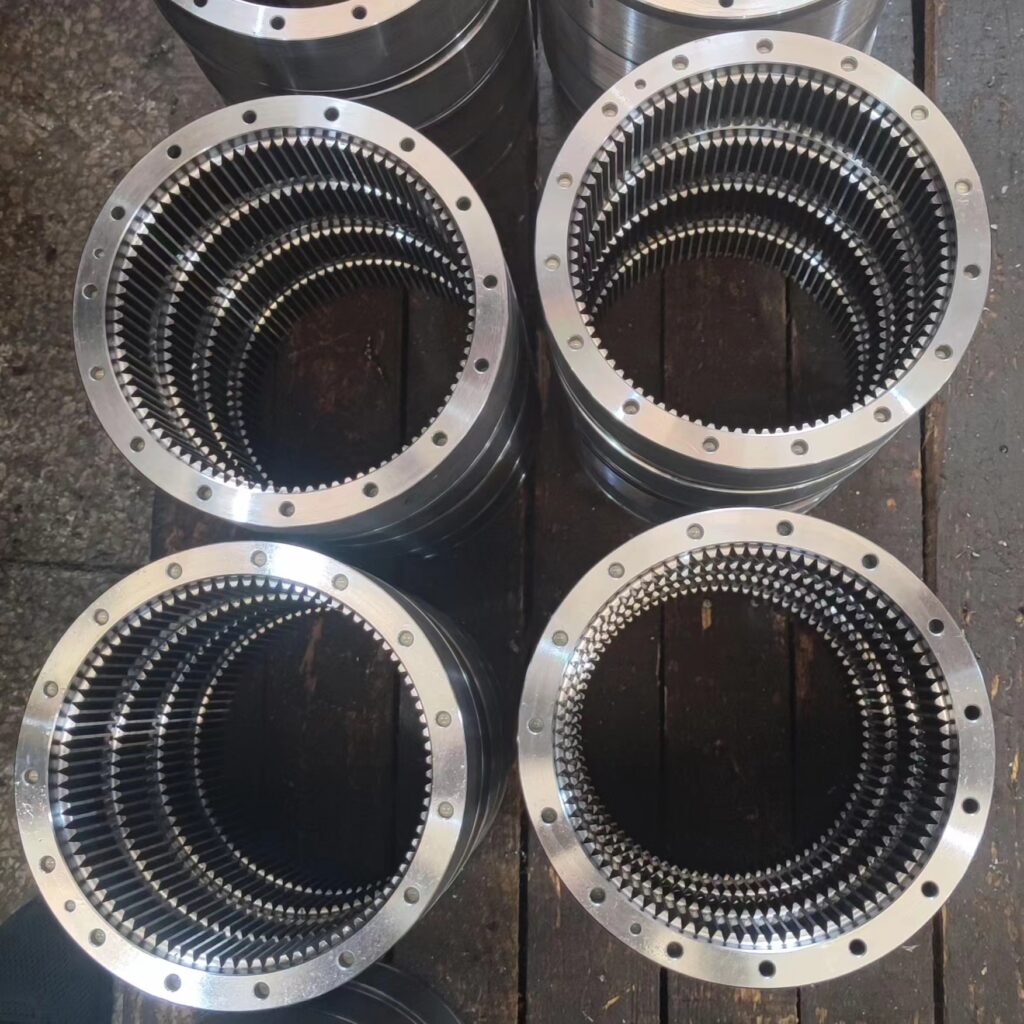 High torque planetary system ring gear failure analysis showing load distribution